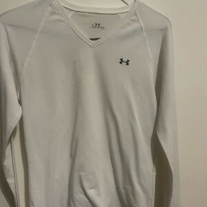 Under Armour Classic White V-Neck Top